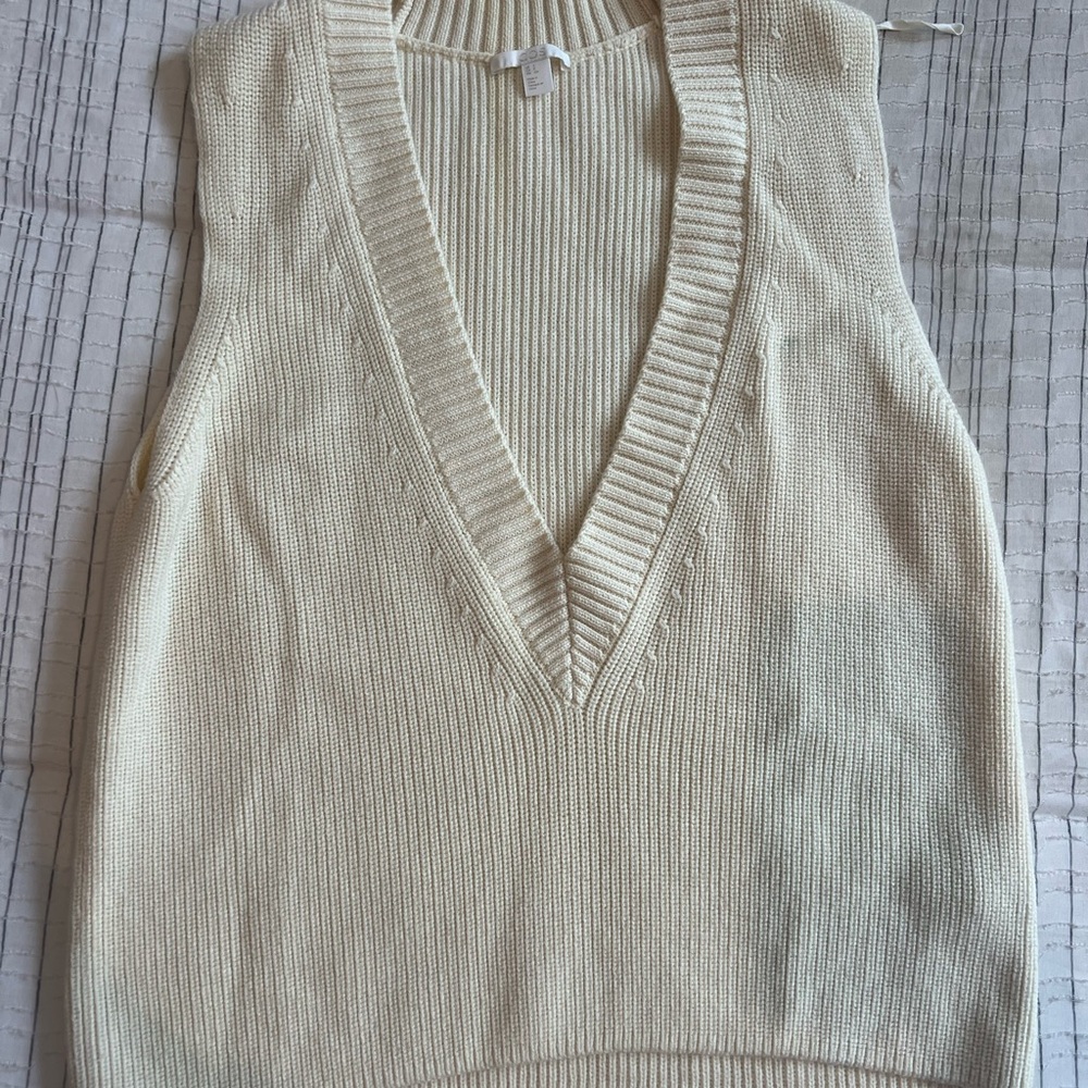 COS sweater vest - cream, small